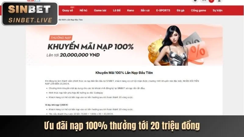 Hình ảnh khuyến mãi đăng ký mới Win55